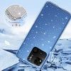 Topt Crystal Glitter dėklas skirtas Xiaomi Redmi 10A sidabro spalvos