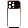 Topt Electro Lens dėklas skirtas Apple iPhone 15 Pro rožinio aukso spalvos