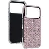 Topt Flower dėklas skirtas Apple iPhone 16 rožinės spalvos