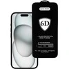 Topt Full Glue 6D Apsauginis stiklas skirtas Apple iPhone 15 Juodas