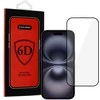 Topt Full Glue 6D Apsauginis stiklas skirtas Apple iPhone 16 Juodas