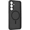 Dėklas Full Matte Mag Cover skirtas Samsung Galaxy S25 FE juodos spalvos
