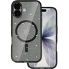 Topt Glitter Magsafe Dėklas skirtas Apple iPhone 17 juodos spalvos clear