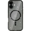 Topt Glitter Magsafe Dėklas skirtas Apple iPhone 17 juodos spalvos clear