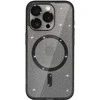 Topt Glitter Magsafe Dėklas skirtas Apple iPhone 16e juodos spalvos clear
