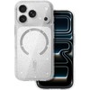 Toptel Topt Glitter Magsafe Dėklas skirtas Apple iPhone 17 Pro skaidrus