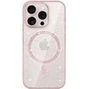 Topt Glitter Magsafe dėklas skirtas Apple iPhone 14 Pro pink skaidrus