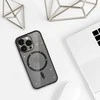 Topt Glitter Magsafe Dėklas skirtas Samsung Galaxy S25 Edge juodos spalvos clear