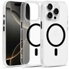 Topt Glossy Magsafe Clear Dėklas skirtas Apple iPhone 15 Pro Max juodos spalvos