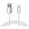 Oem Topt Kabelis Magnetic Type 1 – USB į Micro USB – su detachable plug 1 metras Sidabrinis (blister pack)
