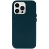 Topt MagSafe Leather dėklas skirtas Apple iPhone 15 Plus mėlynos spalvos
