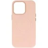 Topt MagSafe Leather dėklas skirtas Apple iPhone 15 Plus Light rožinės spalvos