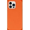 Fusion Accessories Topt MagSafe Leather dėklas skirtas Apple iPhone 15 Plus oranžinės spalvos