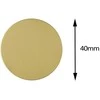 Toptel Topt Metal plate for magnet holders – round 40mm auksinis