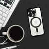 Toptel Topt Metallic Magsafe dėklas skirtas Apple iPhone 15 Pro Max juodos spalvos