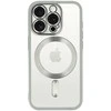 Fusion Accessories Topt Metallic Magsafe dėklas skirtas Apple iPhone 16 Pro sidabro spalvos