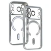 Topt Metallic Magsafe dėklas skirtas Apple iPhone 17 Pro Max sidabro spalvos
