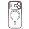 Topt Metallic Magsafe dėklas skirtas Apple iPhone 17 Pro rožinės spalvos