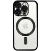 Topt Metallic Magsafe dėklas skirtas Apple iPhone 16 Pro juodos spalvos