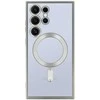 Topt Metallic Magsafe dėklas skirtas Samsung Galaxy S24 sidabro spalvos