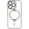 Toptel Topt Metallic Magsafe dėklas skirtas Samsung Galaxy S25 sidabro spalvos