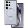 Topt Metallic Magsafe dėklas skirtas Samsung Galaxy S24 sidabro spalvos
