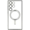 Topt Metallic Magsafe dėklas skirtas Samsung Galaxy S24 sidabro spalvos