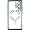 Topt Metallic Magsafe dėklas skirtas Samsung Galaxy S24 mėlynos spalvos