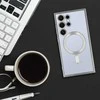 Fusion Accessories Topt Metallic Magsafe dėklas skirtas Samsung Galaxy S24 sidabro spalvos