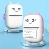 Topt Mini bluetooth terminis spausdintuvas paveikslėliams, užrašams baltos ir mėlynos spalvos
