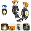 Topt Mini žibintuvėlis LED raktų pakabukas W5147 Type C with 2 screwdriver bits oranžinis