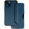 Topt Razor Carbon Book dėklas skirtas Apple iPhone 14 mėlynos spalvos