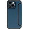 Topt Razor Carbon Book dėklas skirtas Apple iPhone 14 Pro mėlynos spalvos