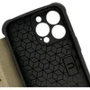 Fusion Accessories Topt Razor Carbon Book dėklas skirtas Apple iPhone 13 Pro Max mėlynos spalvos