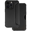 Toptel Topt Razor Carbon Book dėklas skirtas Apple iPhone 14 Pro Max juodos spalvos