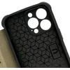 Toptel Topt Razor Carbon Book dėklas skirtas Apple iPhone 14 Pro Max juodos spalvos