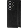 Topt Razor Leather Book Case for Samsung Galaxy S25 dėklas telefonui juodos spalvos