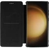 Topt Razor Leather Book Case for Samsung Galaxy S25 dėklas telefonui juodos spalvos