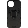 Topt Ring Armor dėklas skirtas Apple iPhone 15 juodos spalvos