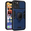 Topt Ring Lens dėklas skirtas Apple iPhone 13 Pro Max mėlynos spalvos