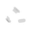 Toptel Topt Silicone anti-dust plug Lightning baltas – 10 pieces