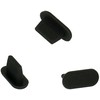 Fusion Accessories Topt Silicone anti-dust plug Lightning juodas – 10 pieces