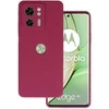 Topt Silikoninis Lite dėklas skirtas Motorola Edge 40 5G burgundy