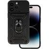 Topt Slide Camera Armor dėklas skirtas Apple iPhone 15 Pro juodos spalvos
