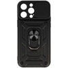 Toptel Topt Slide Camera Armor dėklas skirtas Apple iPhone 15 Pro Max juodos spalvos