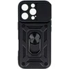 Topt Slide Camera Armor dėklas skirtas Apple iPhone 16 Pro juodos spalvos