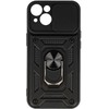 Toptel Topt Slide Camera Armor dėklas skirtas Apple iPhone 15 juodos spalvos