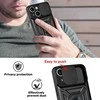 Topt Slide Camera Armor dėklas skirtas Apple iPhone SE 4 juodos spalvos