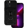 Topt Slide Camera Armor dėklas skirtas Apple iPhone 13 Pro juodos spalvos