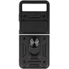 Topt Slide Camera Armor dėklas skirtas Motorola Razr 40 5G juodos spalvos